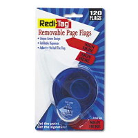 Redi-Tag 9/16" x 1-3/4" "Sign Here" Message Arrow Page Flags, Red, 120 Flags/Pack