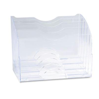 Rubbermaid 5-Section Two Way Multinational Organizer, Clear