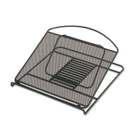 Safco 2" H Onyx Steel Mesh Laptop Stand, Black