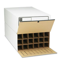 Safco 36" Long 18-Roll Tube-Stor File Storage Boxes, 2/Carton