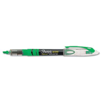 Sharpie Accent Liquid Chisel Tip Highlighter Pen, Green, 12-Pack