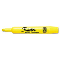 Sharpie Accent Tank Style Chisel Tip Highlighter, Yellow, 12-Pack