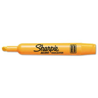 Sharpie Accent Tank Style Chisel Tip Highlighter, Orange, 12-Pack