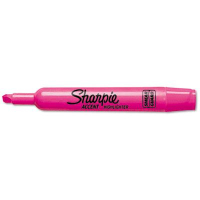Sharpie Accent Tank Style Chisel Tip Highlighter, Pink, 12-Pack