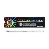 Prismacolor Premier 3 mm White Woodcase Pencils, 12-Pack