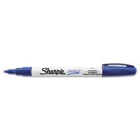 Sharpie Permanent Paint Marker, Fine Tip, Blue