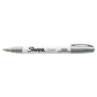 Sharpie Permanent Paint Marker, Fine Tip, Silver