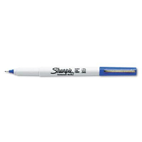 Sharpie Permanent Marker, Ultra Fine Point, Blue, 12-Pack
