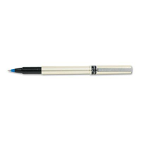 Uni-ball Deluxe 0.7 mm Fine Stick Roller Ball Pens, Blue, 12-Pack