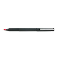 Uni-ball 0.7 mm Fine Stick Roller Ball Pens, Red, 12-Pack