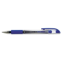 Uni-ball Signo Grip 0.7 mm Medium Stick Roller Ball Pens, Blue, 12-Pack