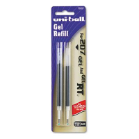 Uni-ball Refill for Medium Signo Gel 207 Ballpoint Pens, Black Ink, 2-Pack