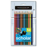 Prismacolor Scholar 3 mm Assorted Colors Woodcase Pencils, 12-Pack