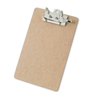 Saunders 2" Capacity 8-1/2" x 12" Recycled Arch Clipboard, Brown