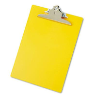 Saunders 1" Capacity 8-1/2" x 12" Recycled Plastic Clipboard, Yellow