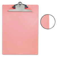 Saunders 1" Capacity 8-1/2" x 12" Recycled Plastic Clipboard, Pink