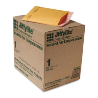 Sealed Air 7-1/4" x 12" Side Seam #1 Jiffylite Self-Seal Mailer, Golden Brown, 100/Carton