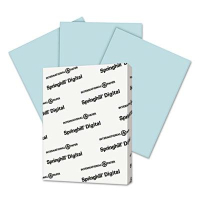 Springhill 8-1/2" x 11", 67lb, 250-Sheets, Blue Vellum Bristol Color Cover Stock