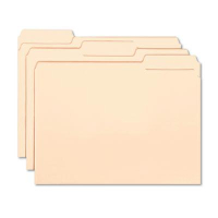 Smead 1/3 Cut Top Tab Letter Interior File Folder, Manila, 100/Box