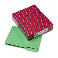 Smead 1/3 Cut Top Tab Letter Interior File Folder, Green, 100/Box