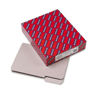 Smead 1/3 Cut Top Tab Letter Interior File Folder, Gray, 100/Box