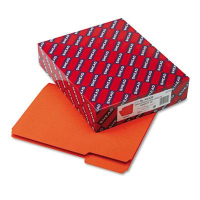 Smead 1/3 Cut Top Tab Letter Interior File Folder, Orange, 100/Box