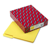 Smead 1/3 Cut Top Tab Letter Interior File Folder, Yellow, 100/Box