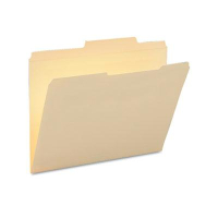 Smead 2/5 Cut Right, Two-Ply Tab, Letter Guide Height File Folders, 100/Box