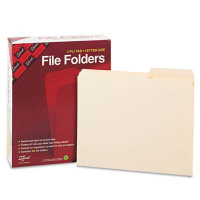 Smead 2/5 Cut Right, Reinforced Top Tab, Letter Guide Height File Folders, 100/Box