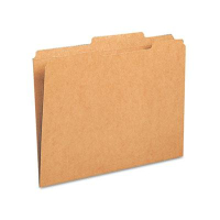 Smead 2/5 Cut Right, Two-Ply Top Tab, Letter Kraft File Folders, 100/Box
