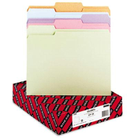 Smead 1/3 Cut Top Tab Letter File Folder, Assorted, 100/Box