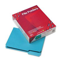 Smead 1/3 Cut Top Tab Letter File Folder, Teal, 100/Box