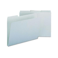 Smead Recycled 1" Expansion 1/3 Top Tab Letter Folder, Gray Green, 25/Box