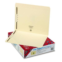Smead Straight Cut Tab 2-Fastener Letter File Folder, Manila, 50/Box