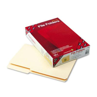 Smead 2/5 Cut Right, Top Tab, Legal Guide Height File Folders, 100/Box