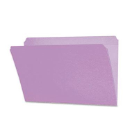Smead Reinforced Straight Cut Top Tab Legal File Folder, Lavender, 100/Box