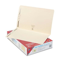 Smead Straight Cut Tab 2-Fastener Legal File Folder, Manila, 50/Box