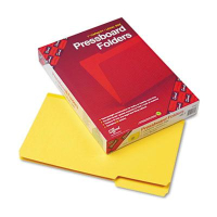 Smead Recycled 1" Expansion 1/3 Top Tab Legal Folder, Yellow, 25/Box