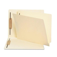 Smead Letter 3/4" Expanding End Tab 2-Fastener File Folder, Manila, 250/Box