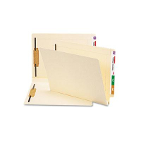 Smead Letter 1-1/2" Expanding End Tab 2-Fastener File Folder, Manila, 50/Box