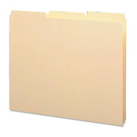Smead Letter 1/3 Blank Tab Recycled Index File Guide Set, 18 pt. Manila, 100/Box