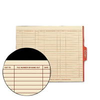 Smead Letter 1/5 Tab Out File Guides, Manila, 100/Box