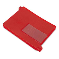 Smead Letter End Tab Out File Guide with Pockets, Red, 25/Box