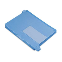 Smead Letter End Tab Out File Guide with Pockets, Blue, 25/Box