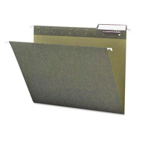 Smead Letter 1/3 Tab Hanging File Folders, Green, 25/Box