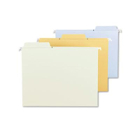 Smead Fastab Letter Hanging File Folders, Assorted Pastel Colors, 18/Box