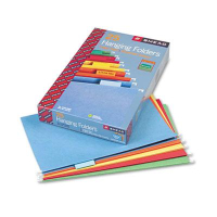 Smead Legal 1/5 Tab Hanging File Folders, Assorted Colors, 25/Box