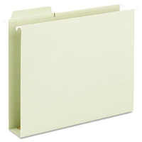 Smead Fastab Letter 2" Expanding Box Bottom Hanging File, Moss Green, 20/Box