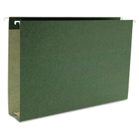 Smead Recycled Legal 2" Box Bottom Hanging File, Green, 25/Box