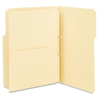 Smead Letter Self-Adhesive Folder Dividers with 5-1/2 Pockets, Manila, 25-Pack